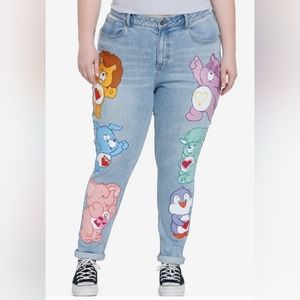 Care bear limited edition high waist mom jeans nwt size women's 20